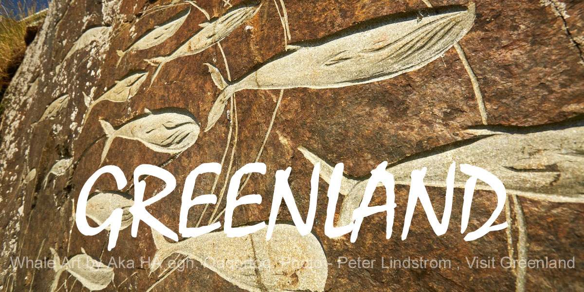 Whale Art by Aka HA~�egh, Qaqortoq. Photo - Peter Lindstrom , Visit Greenland